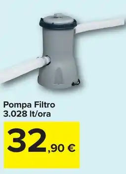 Carrefour Pompa Filtro 3.028 It/ora offerta
