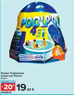 Carrefour Poolpo Trattamento Acqua per Piscine 4 in 1 offerta
