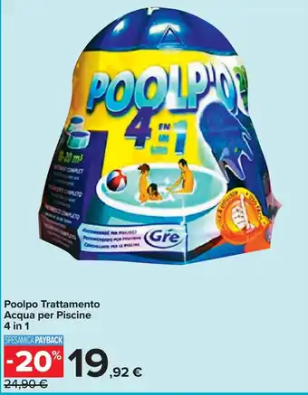 Poolpo Trattamento Acqua per Piscine 4 in 1