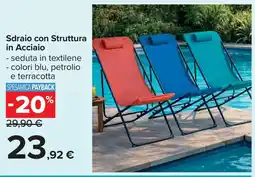 Carrefour Sdraio con Struttura in Acciaio offerta