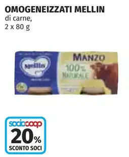 Coop Omogeneizzati MELLIN offerta