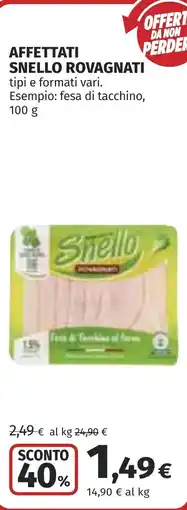 Coop Affettati snello ROVAGNATI offerta