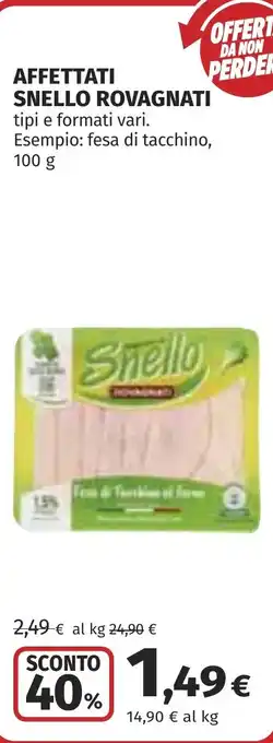 Coop Affettati snello ROVAGNATI offerta
