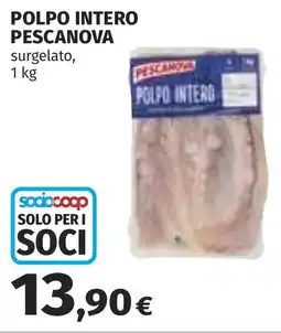 Coop Polpo intero PESCANOVA offerta