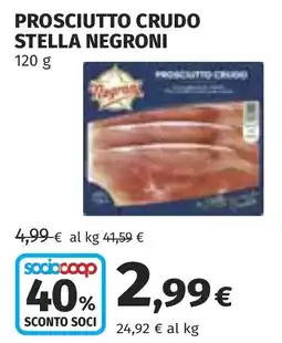 Coop Prosciutto crudo stella NEGRONI offerta