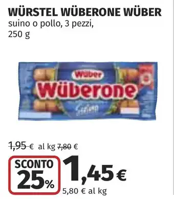 Coop Würstel wüberone WÜBER offerta