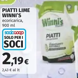 Coop Piatti lime WINNI'S offerta