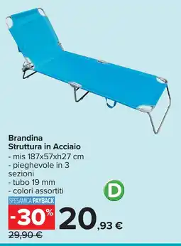 Carrefour Brandina Struttura in Acciaio offerta