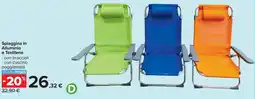 Carrefour Spiaggina in Alluminio e Textilene offerta