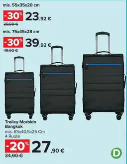 Carrefour Trolley Morbido Bangkok offerta