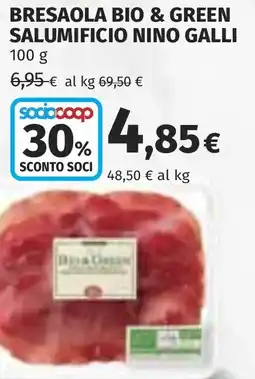 Coop Bresaola bio & green salumificio NINO GALLI offerta