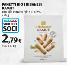 Coop Panetti bio i bibanesi KAMUT offerta