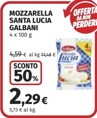 Mozzarella santa lucia GALBANI