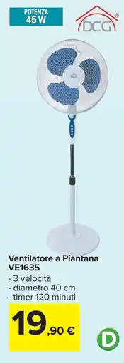 Carrefour Ventilatore a Piantana VE1635 offerta
