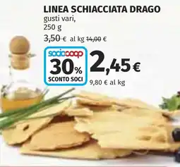 Coop Linea schiacciata drago offerta