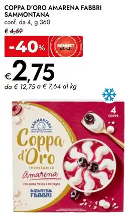 Bennet Coppa d'oro amarena fabbri SAMMONTANA offerta