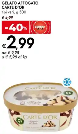 Bennet Gelato affogato CARTE D'OR offerta