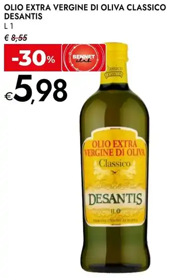 Bennet Olio extra vergine di oliva classico DESANTIS offerta