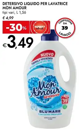 Bennet Detersivo liquido per lavatrice MON AMOUR offerta