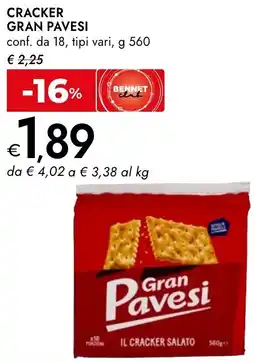 Bennet Cracker GRAN PAVESI offerta