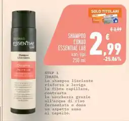 Conad SHAMPOO CONAD ESSENTIAE LAB offerta
