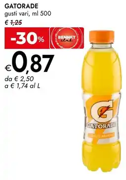 Bennet Gatorade offerta
