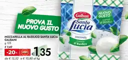 Bennet Mozzarella al basilico santa lucia GALBANI offerta