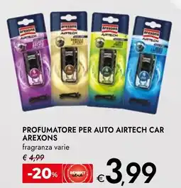 Bennet Profumatore per auto airtech car AREXONS offerta