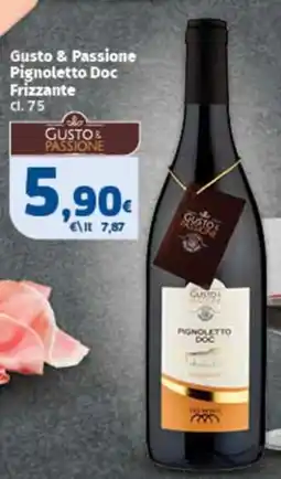Sigma Gusto & Passione Pignoletto Doc Frizzante offerta