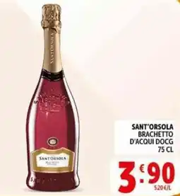 Deco Supermercati Sant'orsola brachetto d'acqui docg offerta