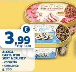 Sigma Algida carte d'or soft & cruncy offerta