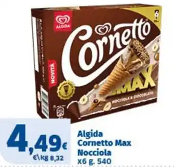 Sigma Algida Cornetto Max Nocciola offerta