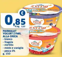 Sigma Parmalat yogurt zymil alla greca offerta