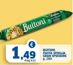 Sigma Buitoni pasta sfoglia gran spessore offerta