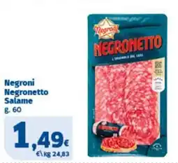 Sigma Negroni Negronetto Salame offerta