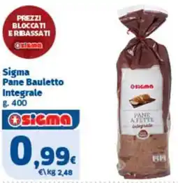 Sigma Sigma Pane Bauletto Integrale offerta