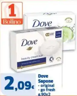 Sigma Dove Sapone original -go fresh offerta