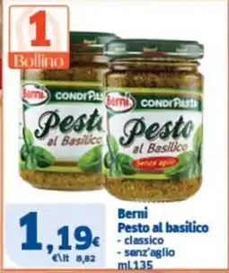 Sigma Berni Pesto al basilico offerta