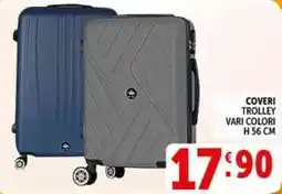Deco Supermercati Coveri trolley vari colori h 56 cm offerta