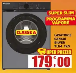 Maury's Lavatrice sansui silver slim 7kg offerta