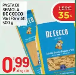 Crai Pasta di semola DE CECCO offerta