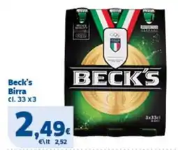 Sigma Beck's Birra offerta