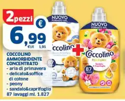 Sigma Coccolino ammorbidente concentrato offerta