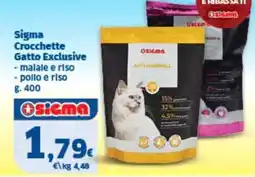 Sigma Sigma Crocchette Gatto Exclusive offerta
