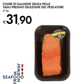 Bennet Cuore di salmone senza pelle tagli pregiati selezione del pescatore offerta