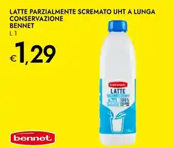 Bennet Latte parzialmente scremato uht a lunga conservazione BENNET offerta