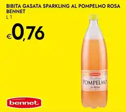 Bennet Bibita gasata sparkling al pompelmo rosa BENNET offerta
