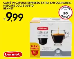 Bennet Caffè in capsule espresso extra bar compatibili nescafé dolce gusto BENNET offerta