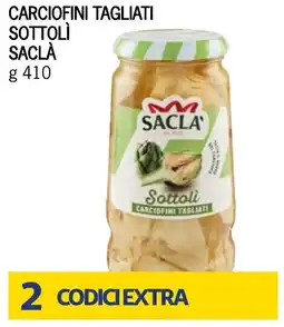 Bennet Carciofini tagliati sottolì SACLÀ offerta