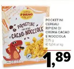 Todis Pocketini cereali ripieni di crema cacao e nocciola offerta